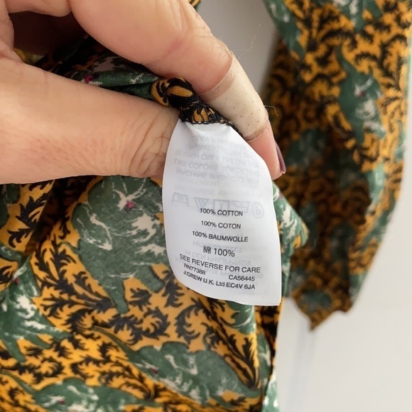 J Crew off shoulder elephant print tip - Picture 4 of 6